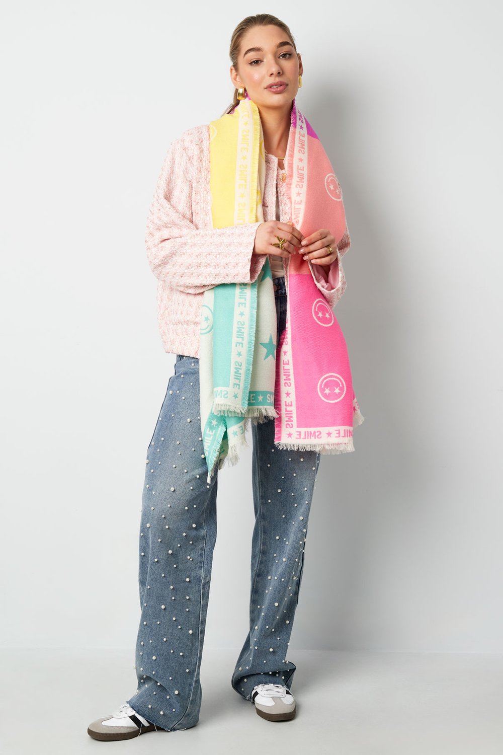 Scarf smiley star Picture3