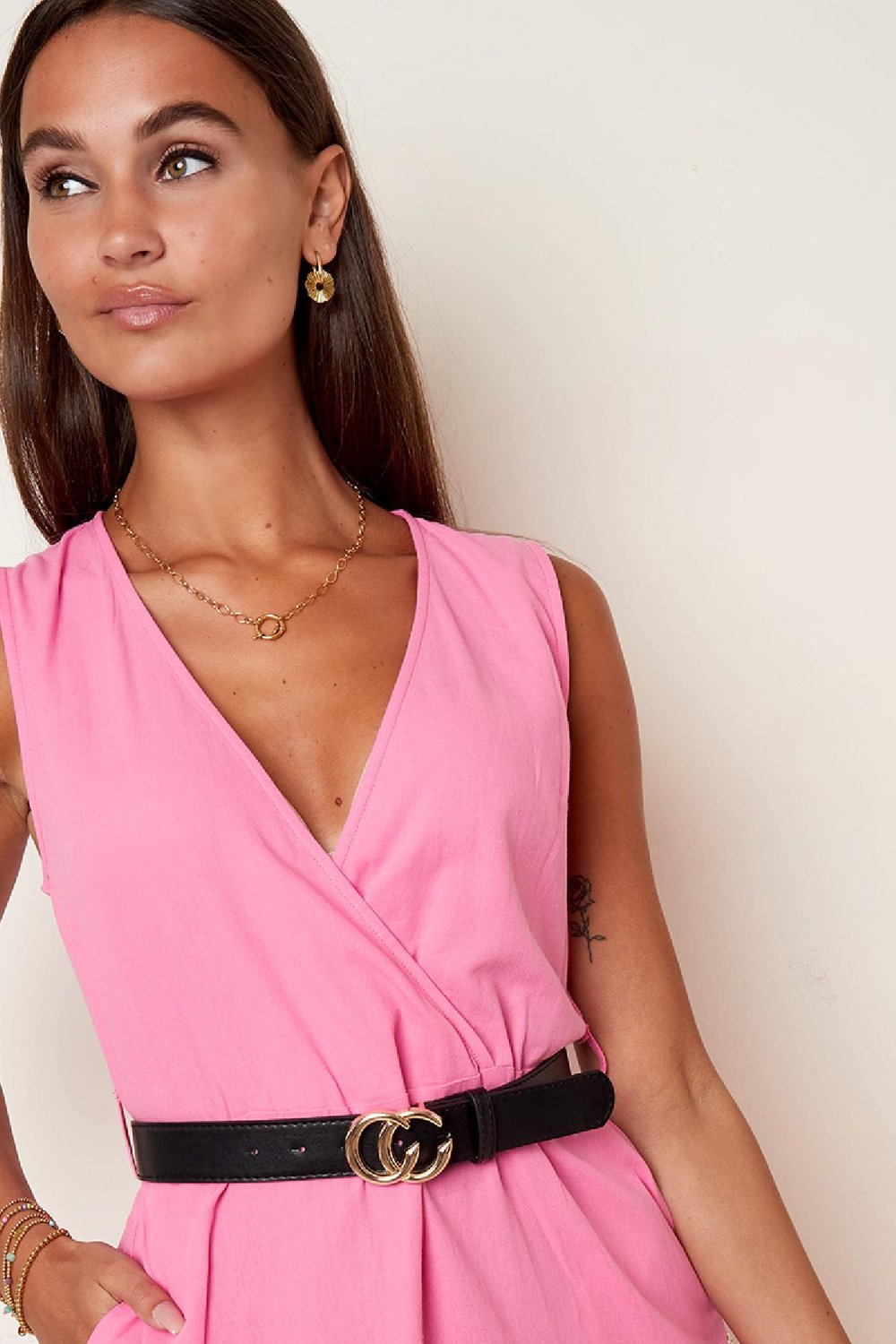 Bunter Gürtel CC Orange Polyurethan Bild3