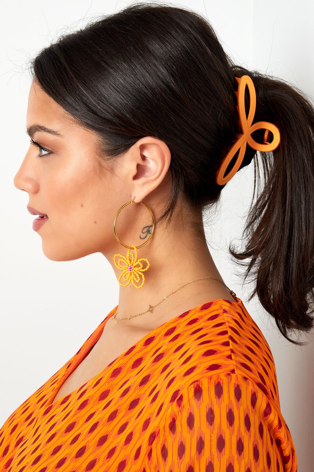 Saç tokası neşeli - mavi Plastik h5Resim2