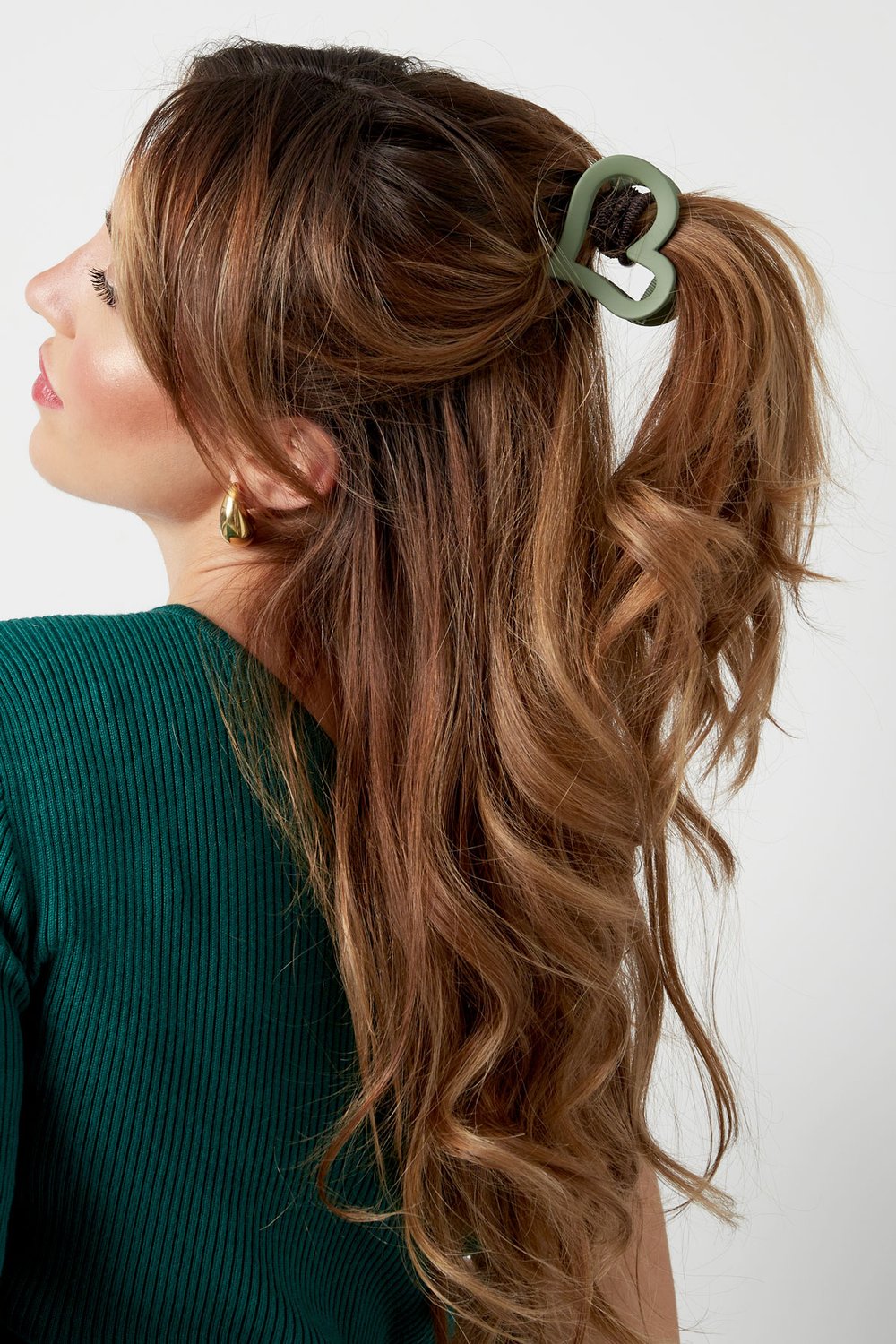 Hair clip deformed heart matt Picture3