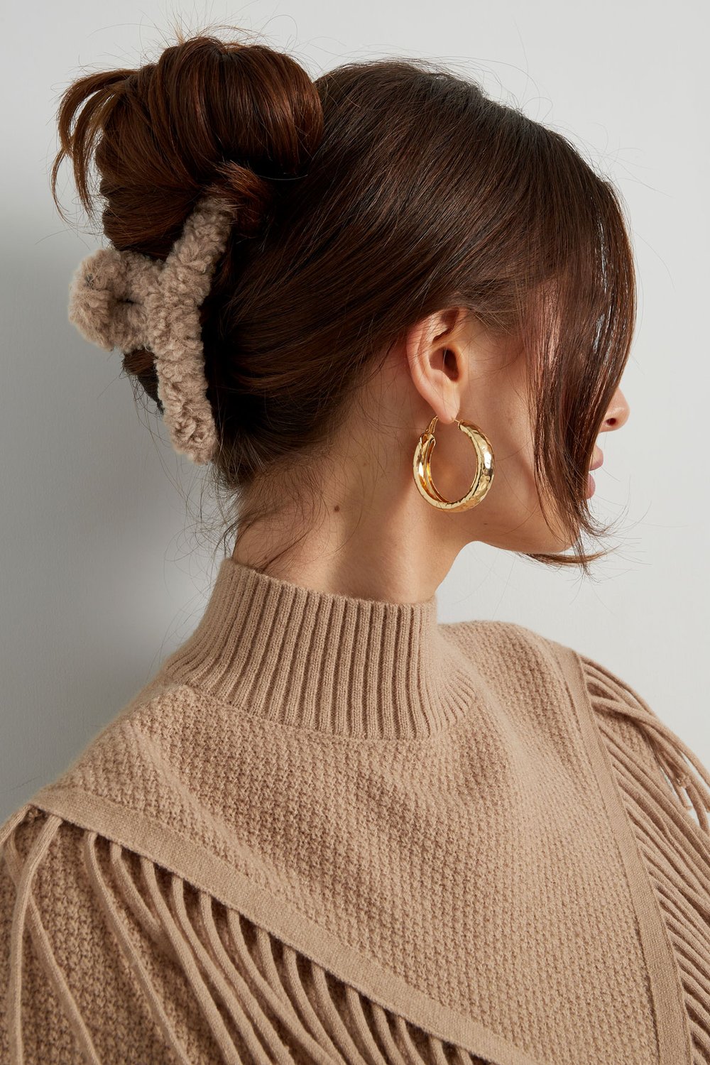 Teddy-Haarspange – gebrochenes Weiß Bild2