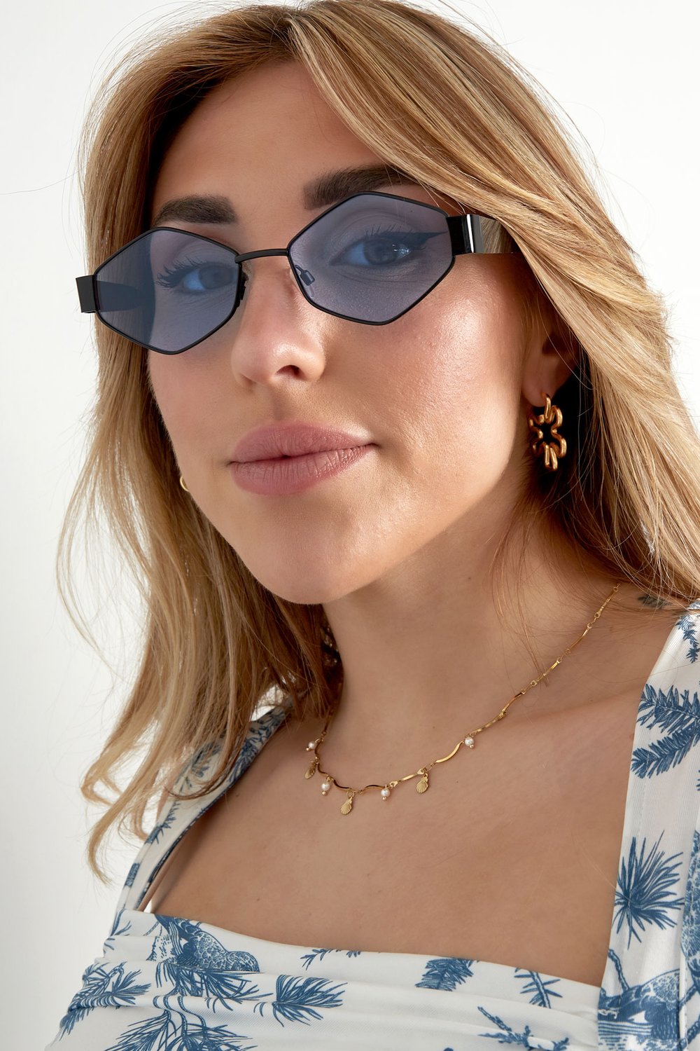 Gafas de sol toda la noche - Color dorado negro h5Imagen3