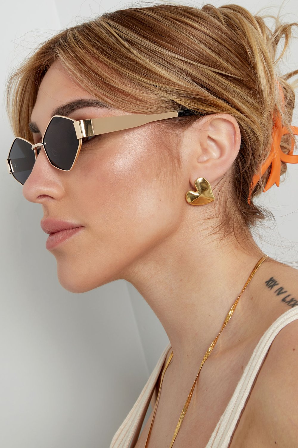 Gafas de sol toda la noche - Color dorado negro h5Imagen5