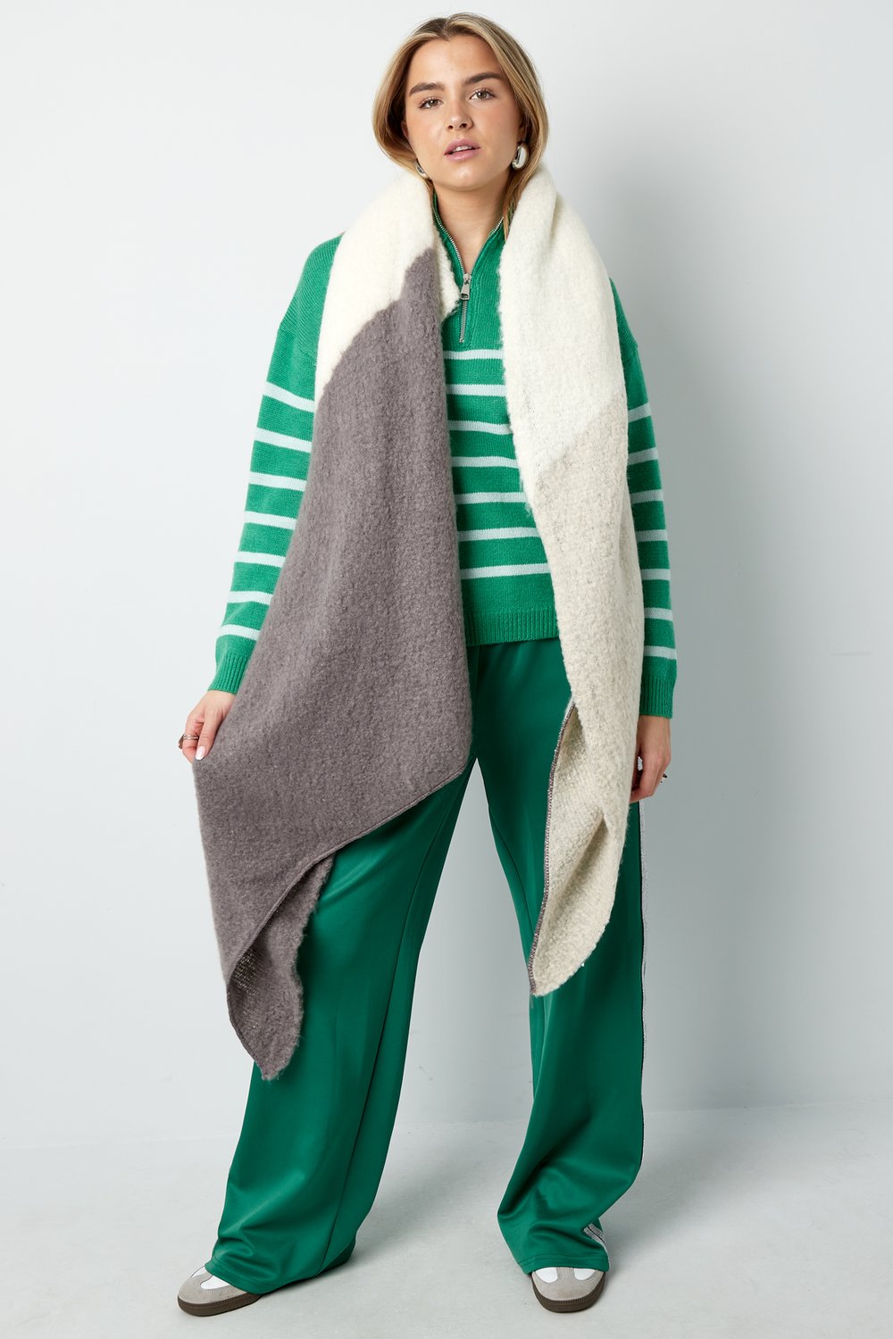 Bright blend soft scarf - blue & gray Picture3