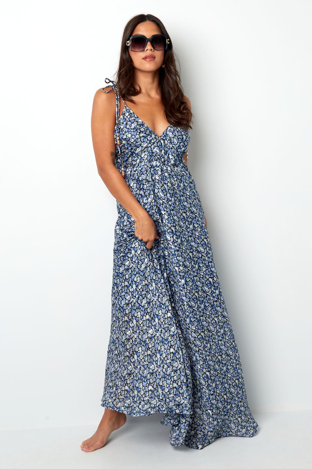 Robe fines bretelles avec imprimé h5Image3