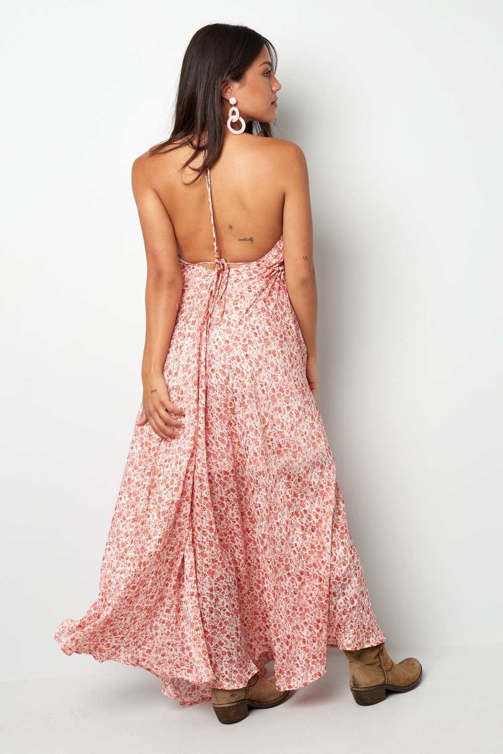 Robe fines bretelles avec imprimé h5Image9