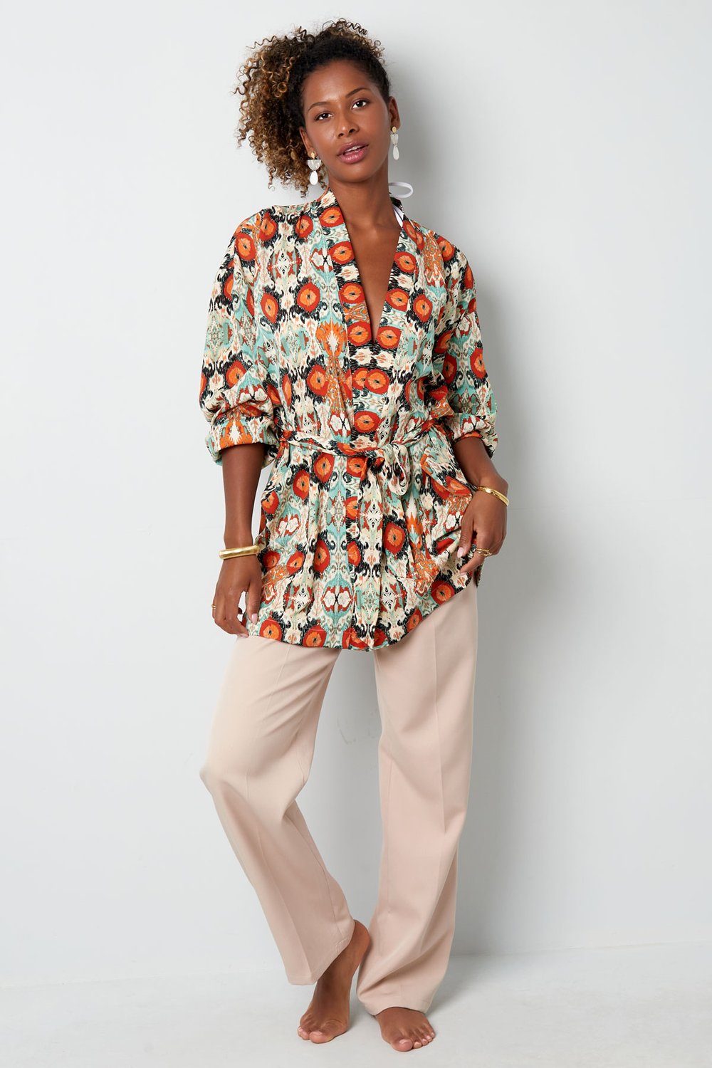 Kimono corto estampado colorido - multi h5Imagen7