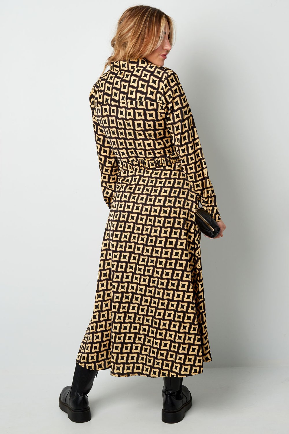 Maxi dress retro print green h5Picture7