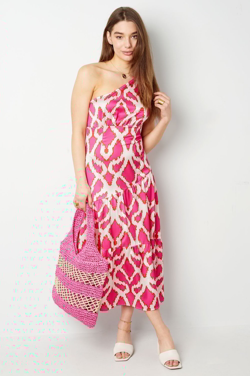 One-shoulder dress tropical bliss h5Picture4