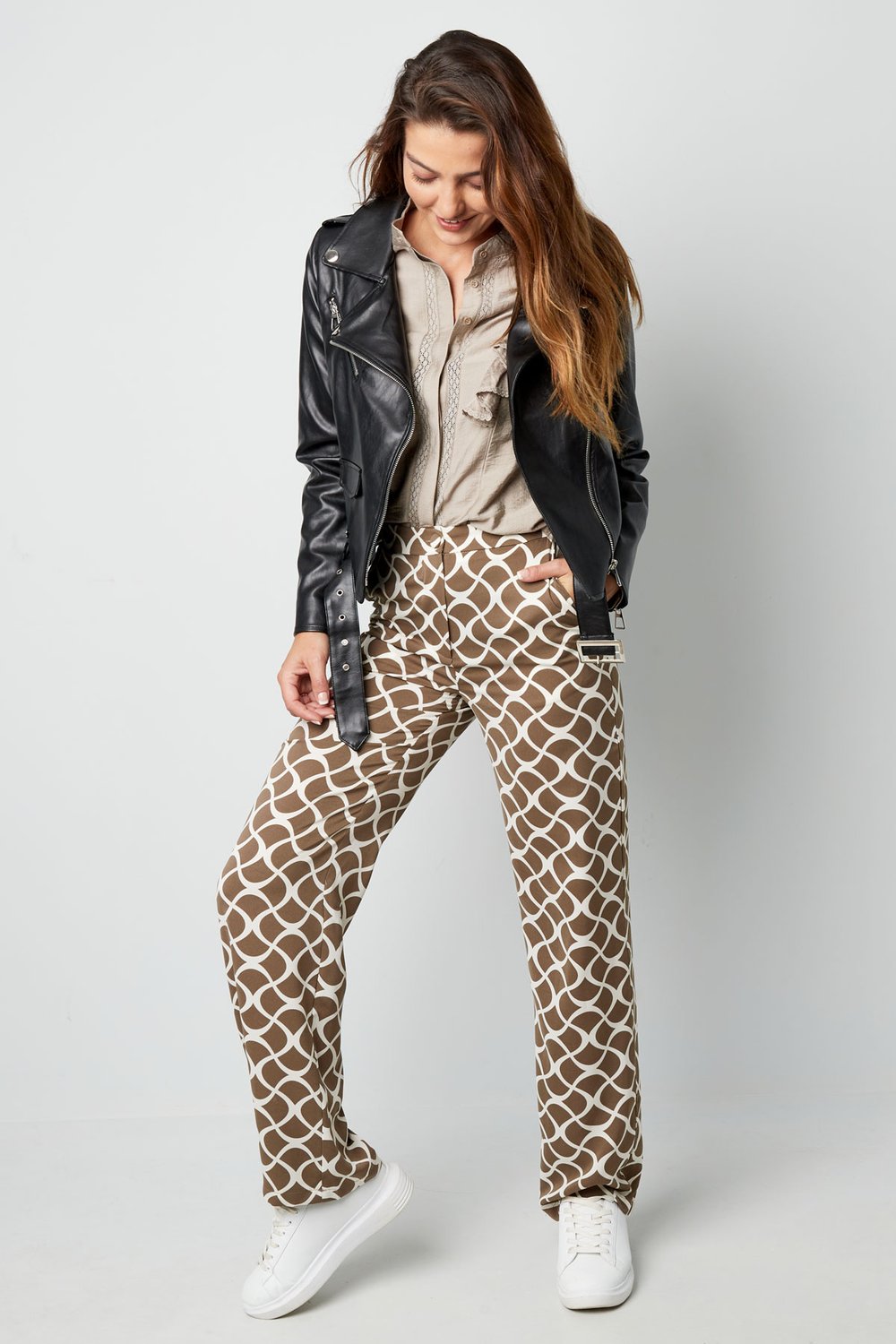 PU-Lederjacke – Silber Bild7