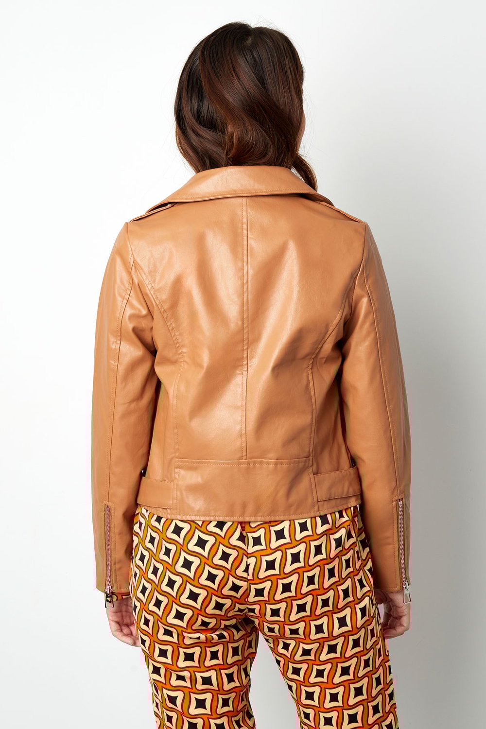 PU-Lederjacke – Silber Bild12