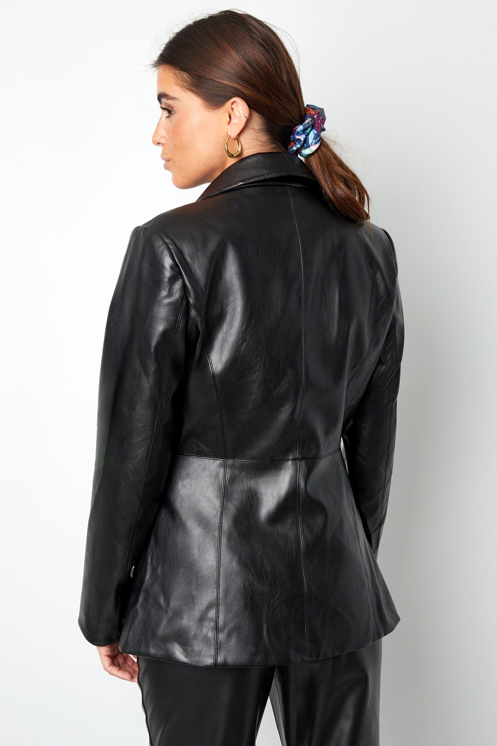 PU-Blazer schwarz - S Bild6