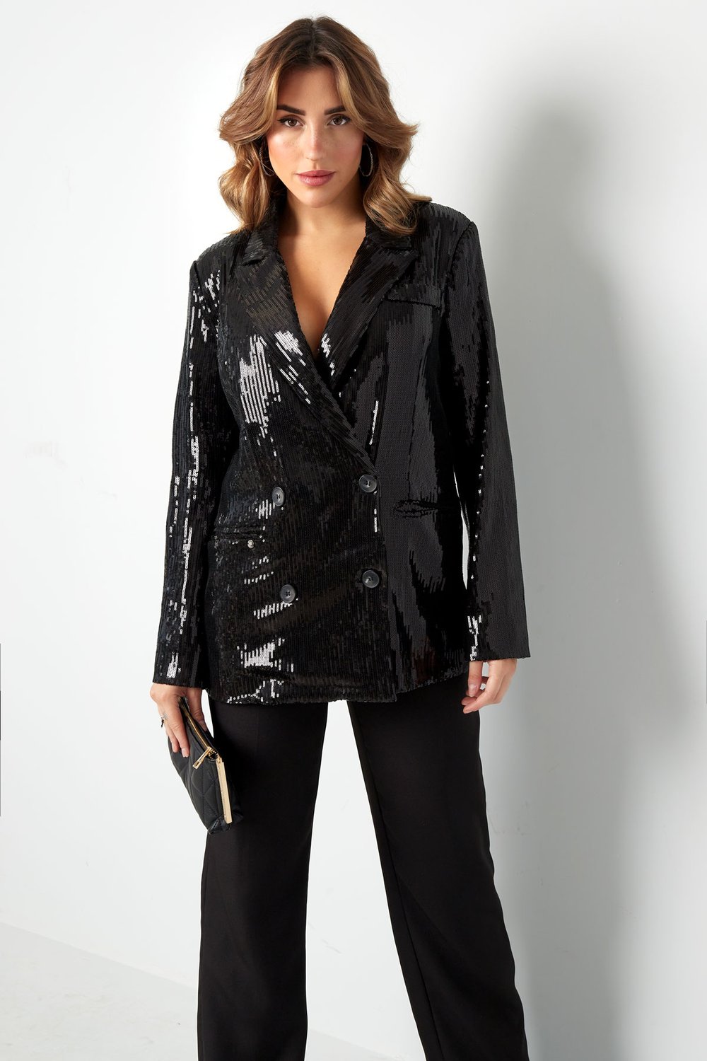 Blazer glitzernd schick - Schwarz - S Bild5
