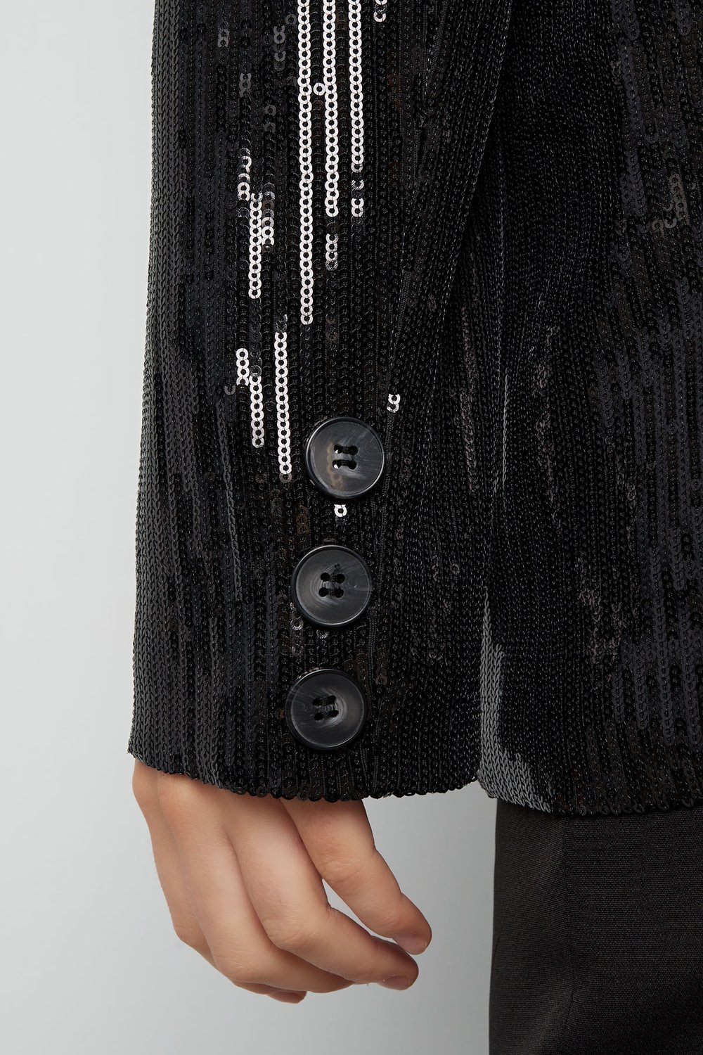 Blazer glitzernd schick - Schwarz - S Bild6