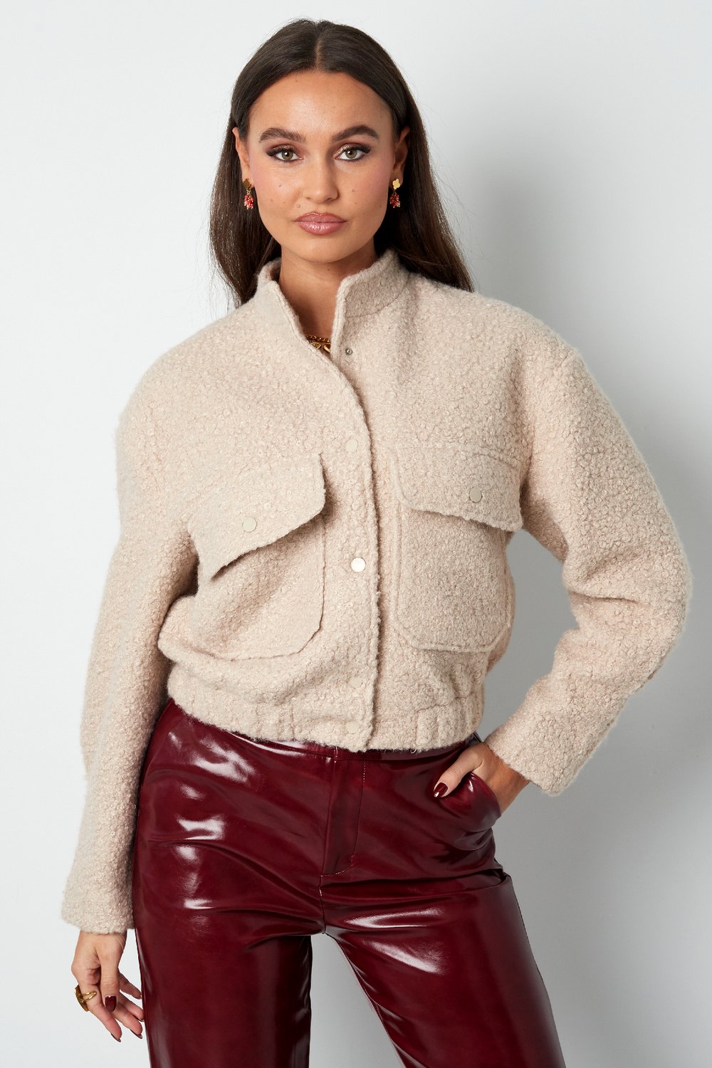 Boucle bomber jacket Picture5