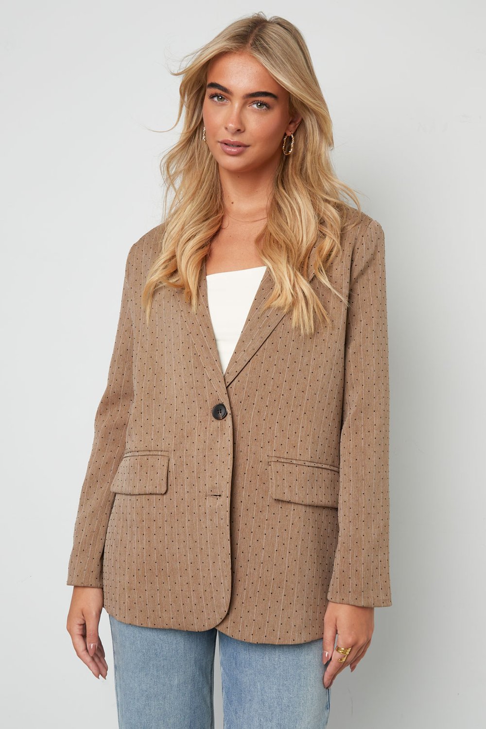 Blazer mit Strassstreifen Bild6