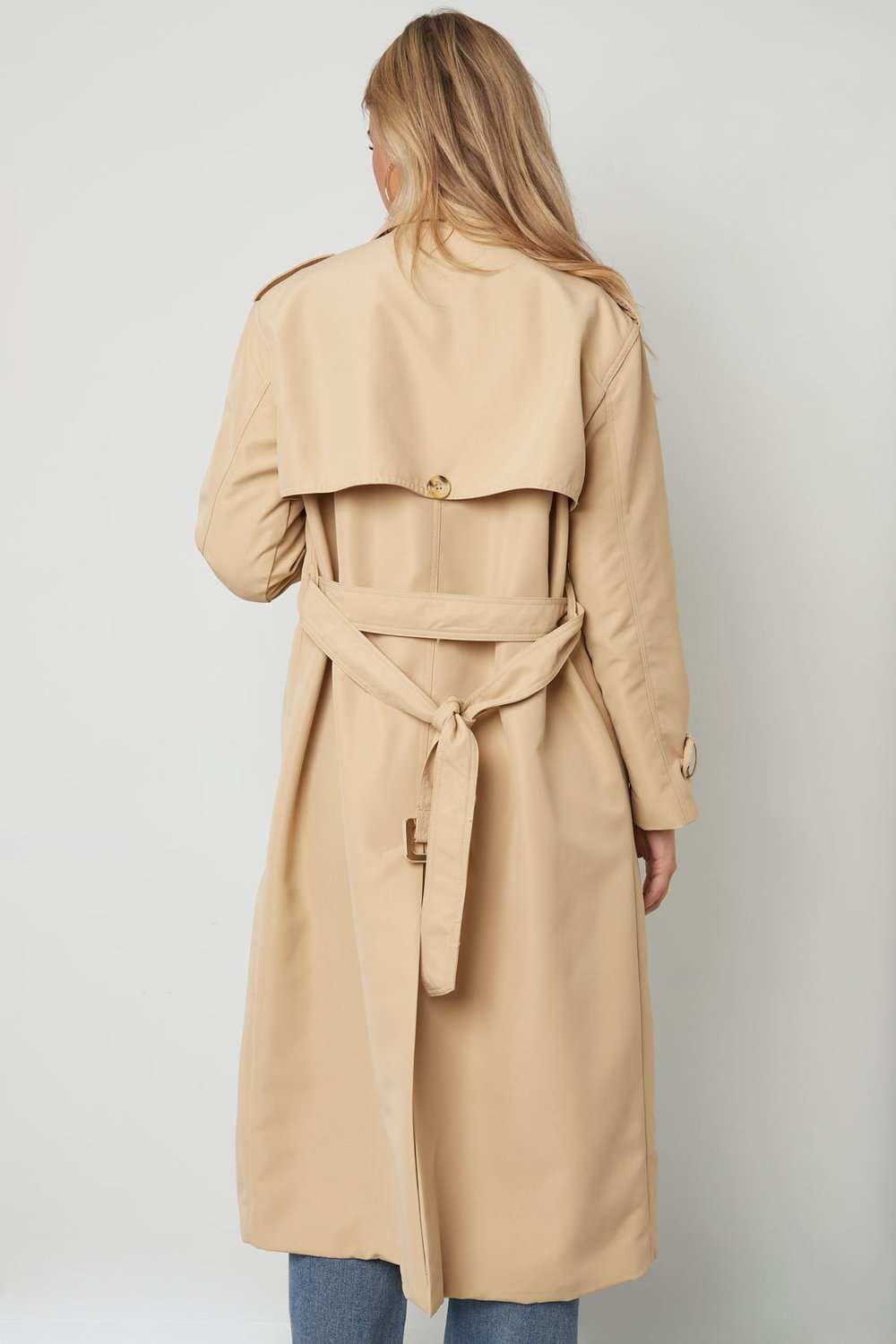 Trench lungo basic - beige S Immagine6