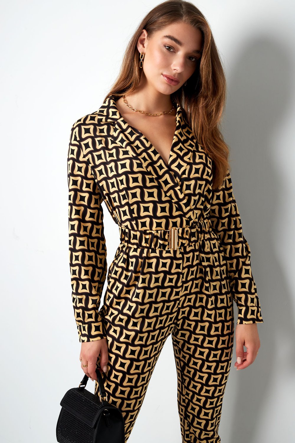 Overall mit Retro-Print in Schwarz h5Bild7