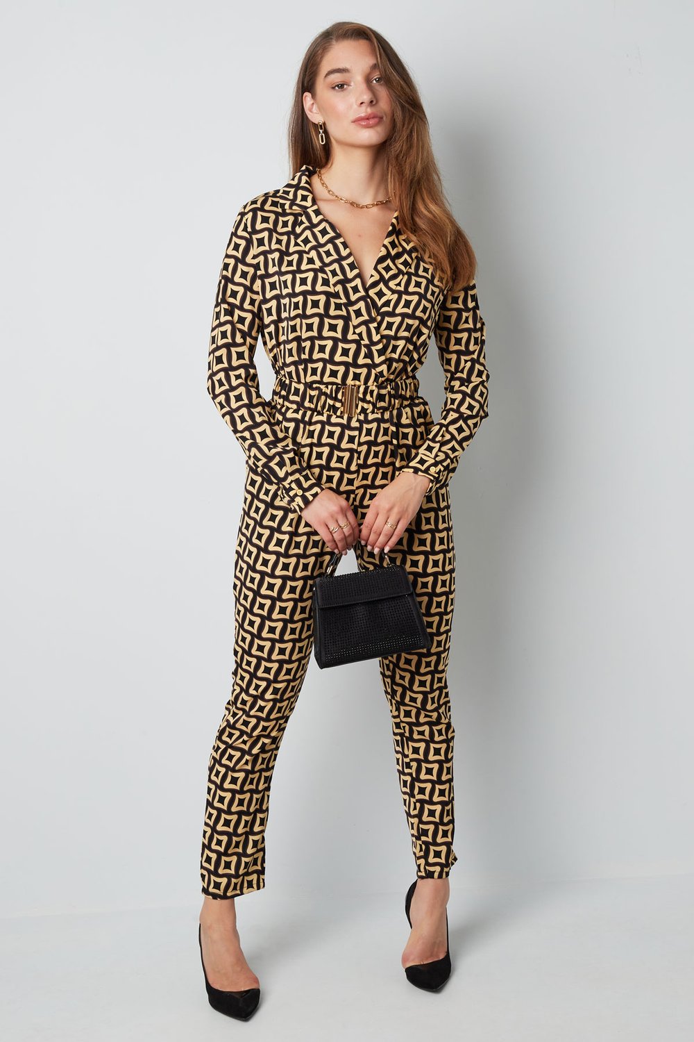 Overall mit Retro-Print in Schwarz h5Bild4