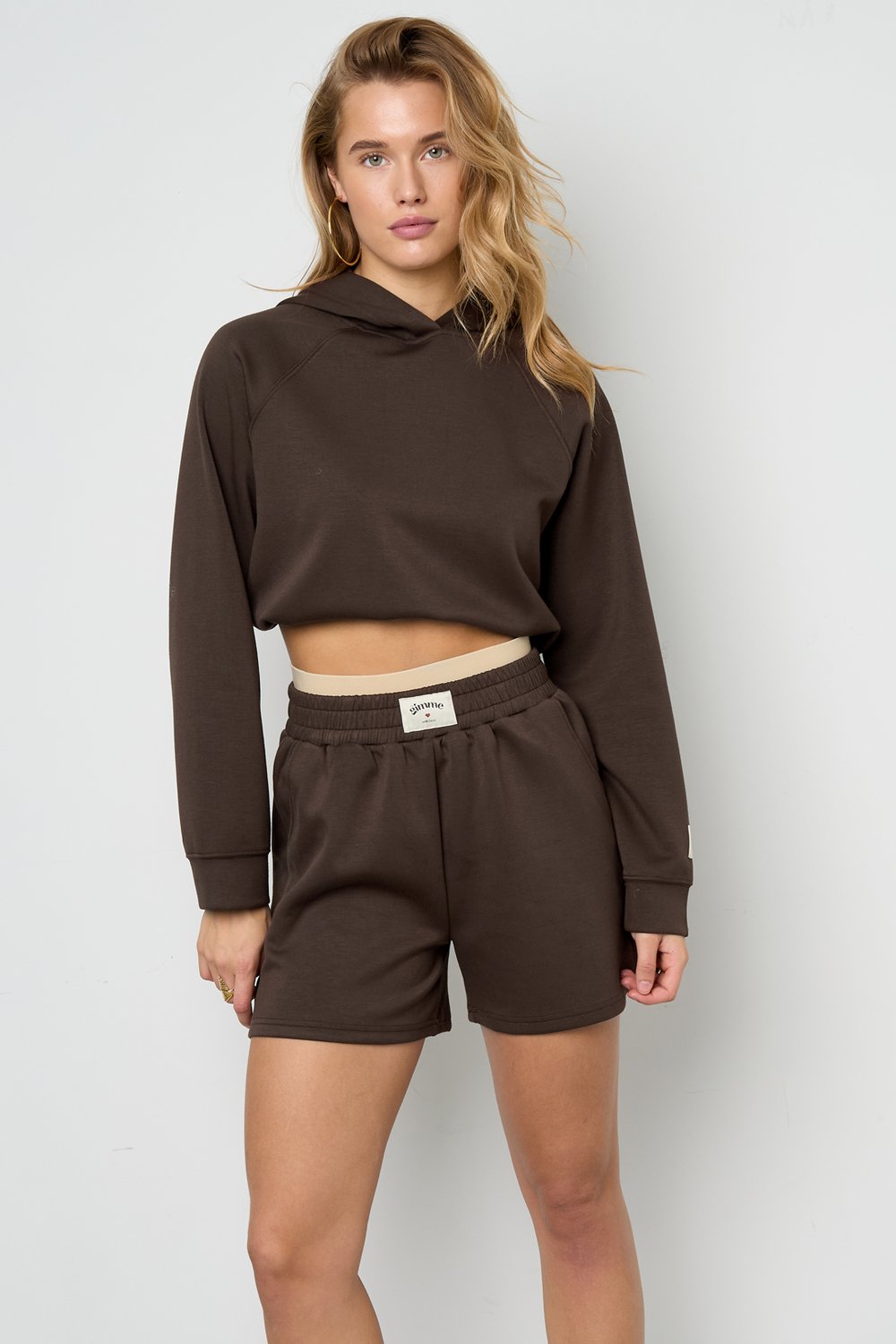 Polyester fiber (polyester) Hoodies & Sweatshirts Solid color Sporty All Fit  Clothes Picture7