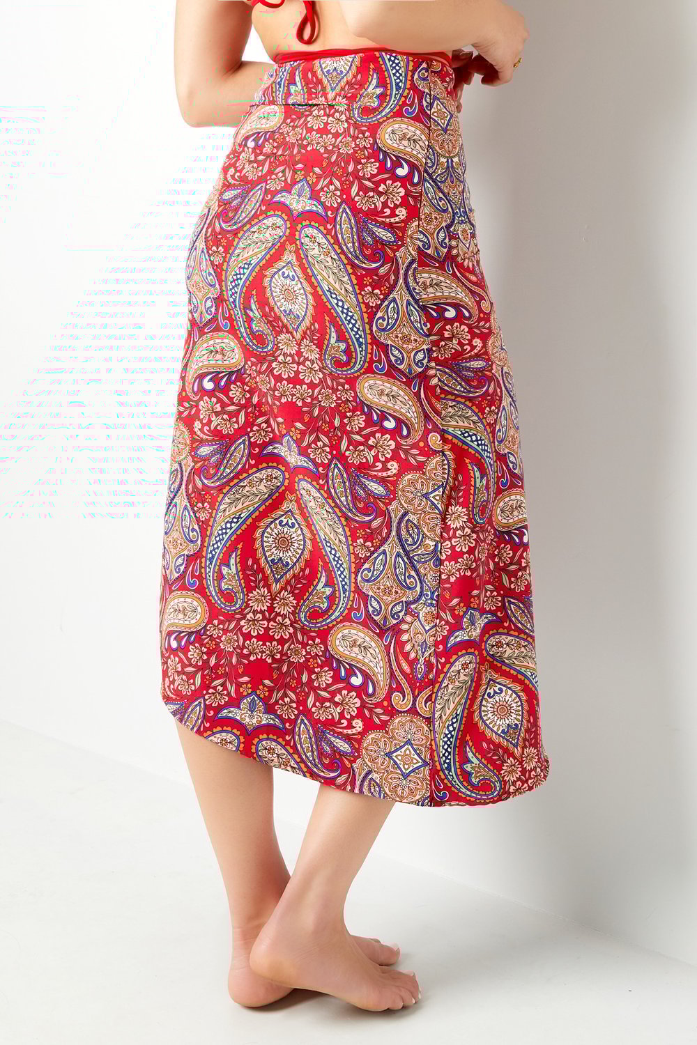 Maxi jupe rouge/bleu S h5Image8