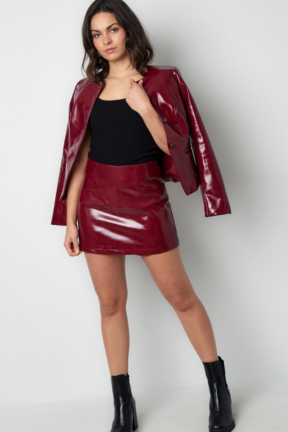 Trendy PU skort Picture7