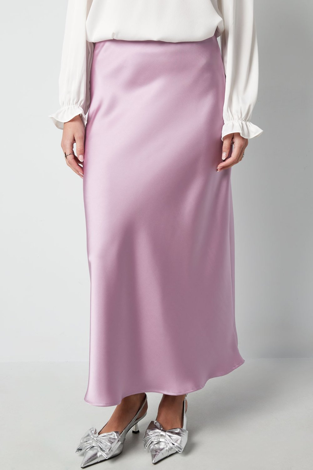 Long satin skirt h5Picture4