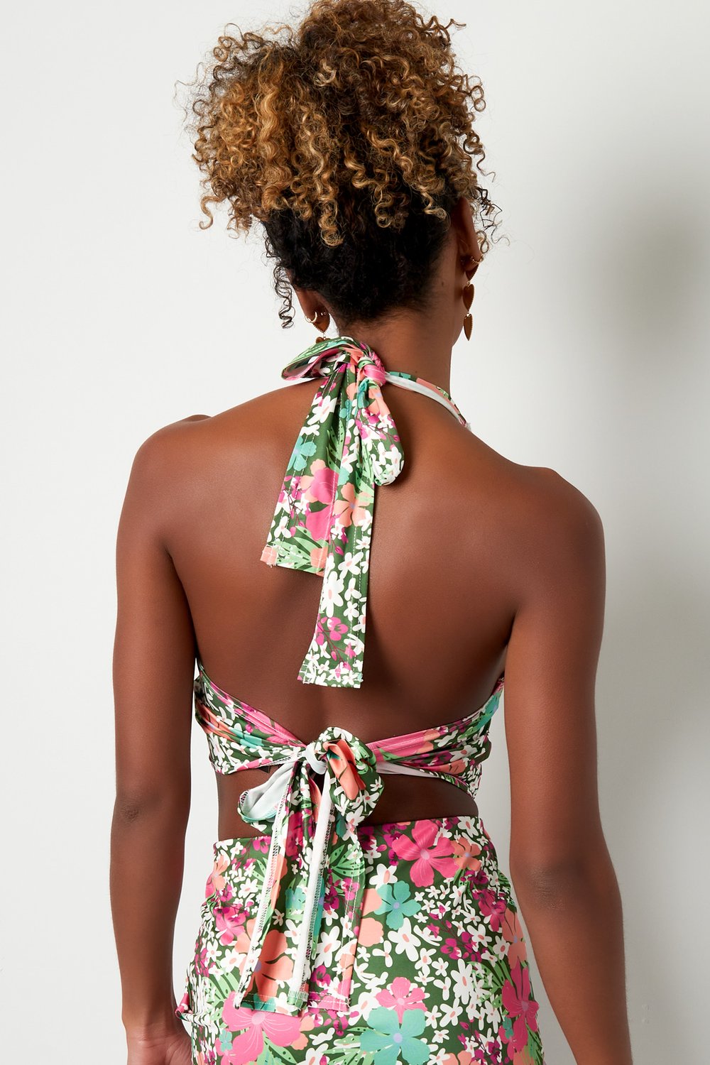 Top colorful flowers - green/pink Multi S h5Picture8