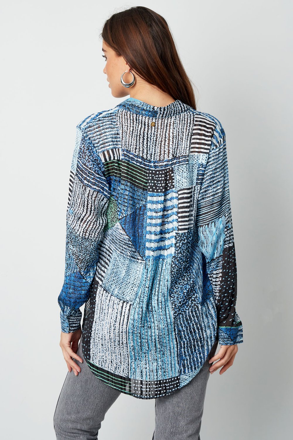 Blusa over the top stampa rosa h5Immagine6