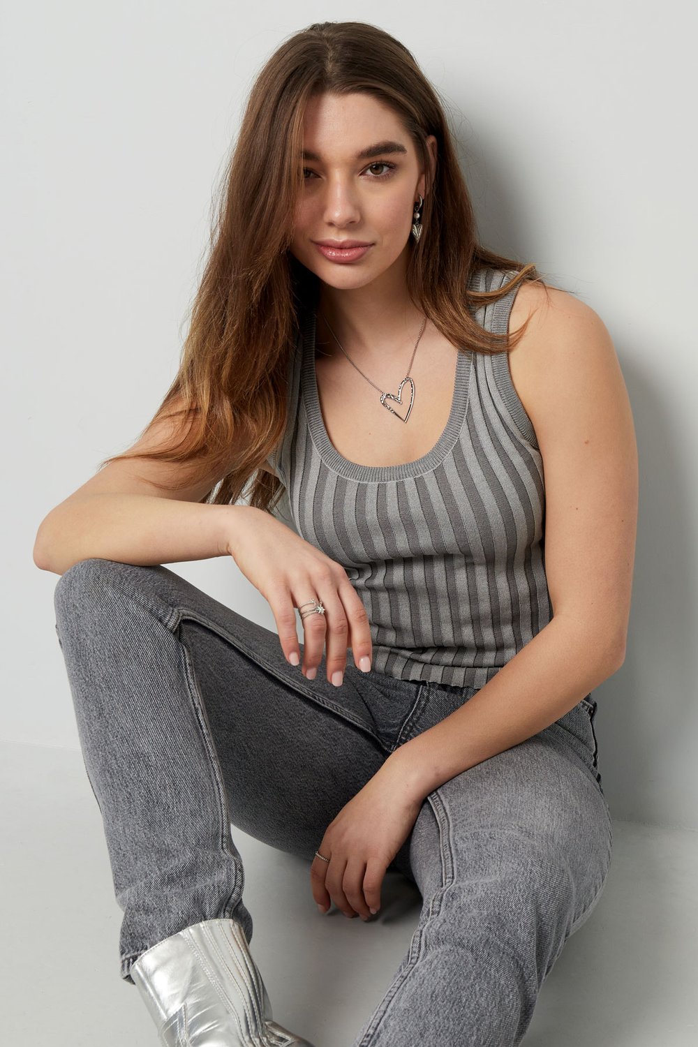 Top senza maniche a righe piccolo – rosa h5Immagine6