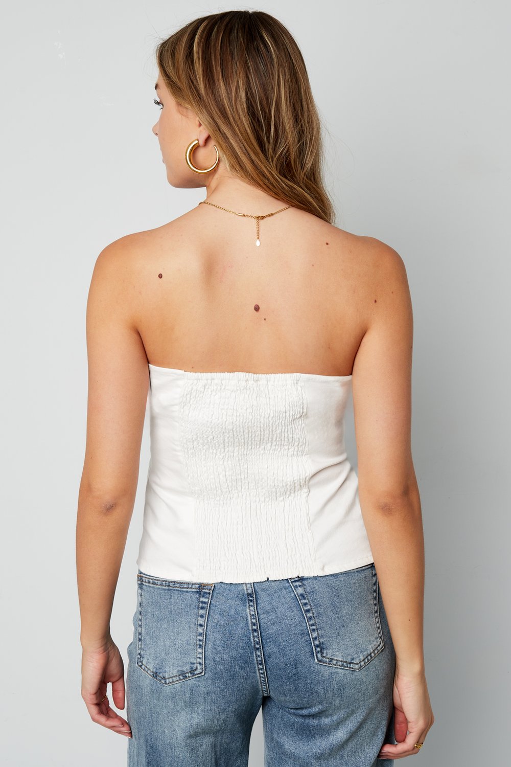Denim Laced Tube Top h5Picture6