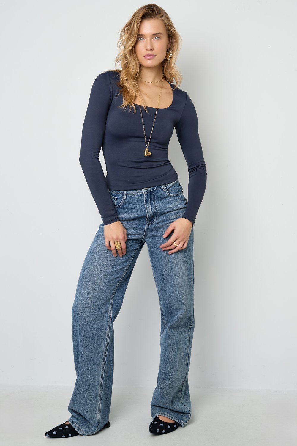 Nylon Long sleeve tops Solid color Basic All Fit  Clothes h5Picture9