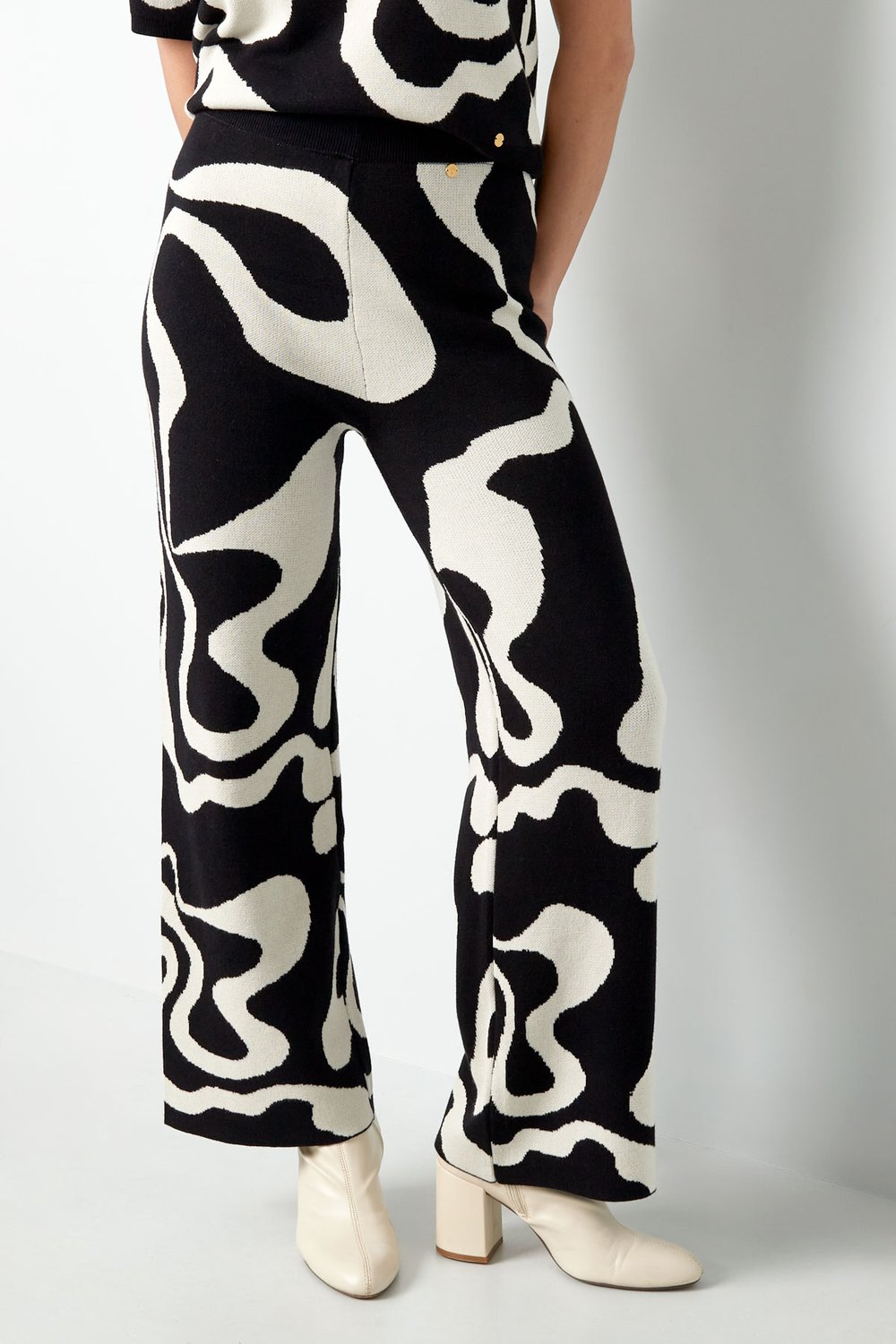 Pantalón orgánico estampado rayas h5Imagen3