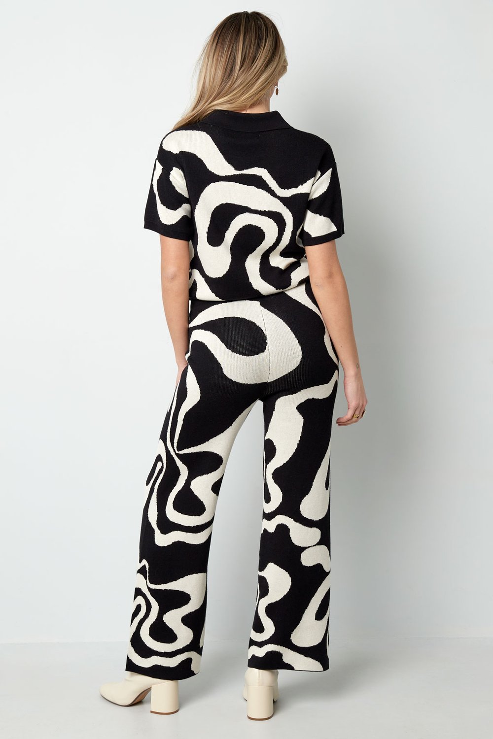 Pantalón orgánico estampado rayas h5Imagen11