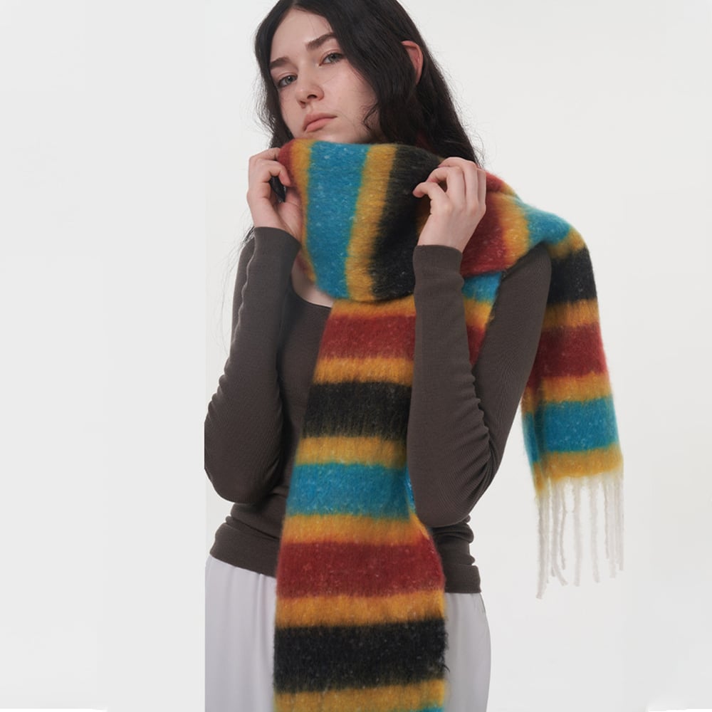 1 Piece Strip Women's Winter Scarve h5Picture5