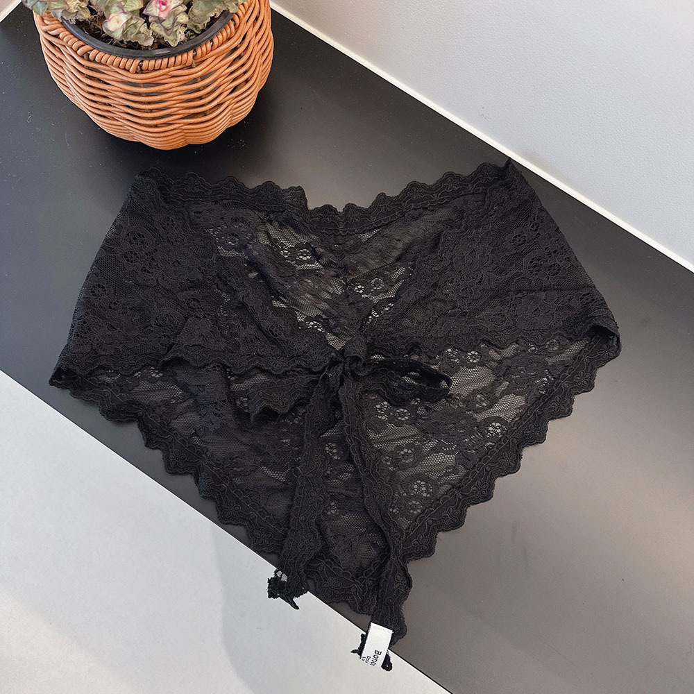 1 Piece Romantic Flower Lace Bandana h5Picture5