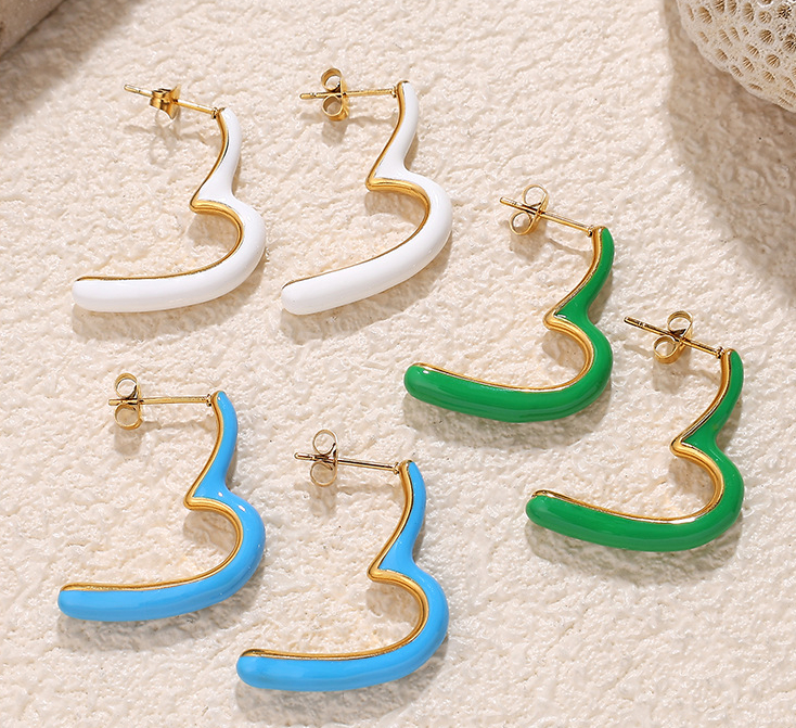 Heart Stainless Steel Stud Earrings h5Picture2