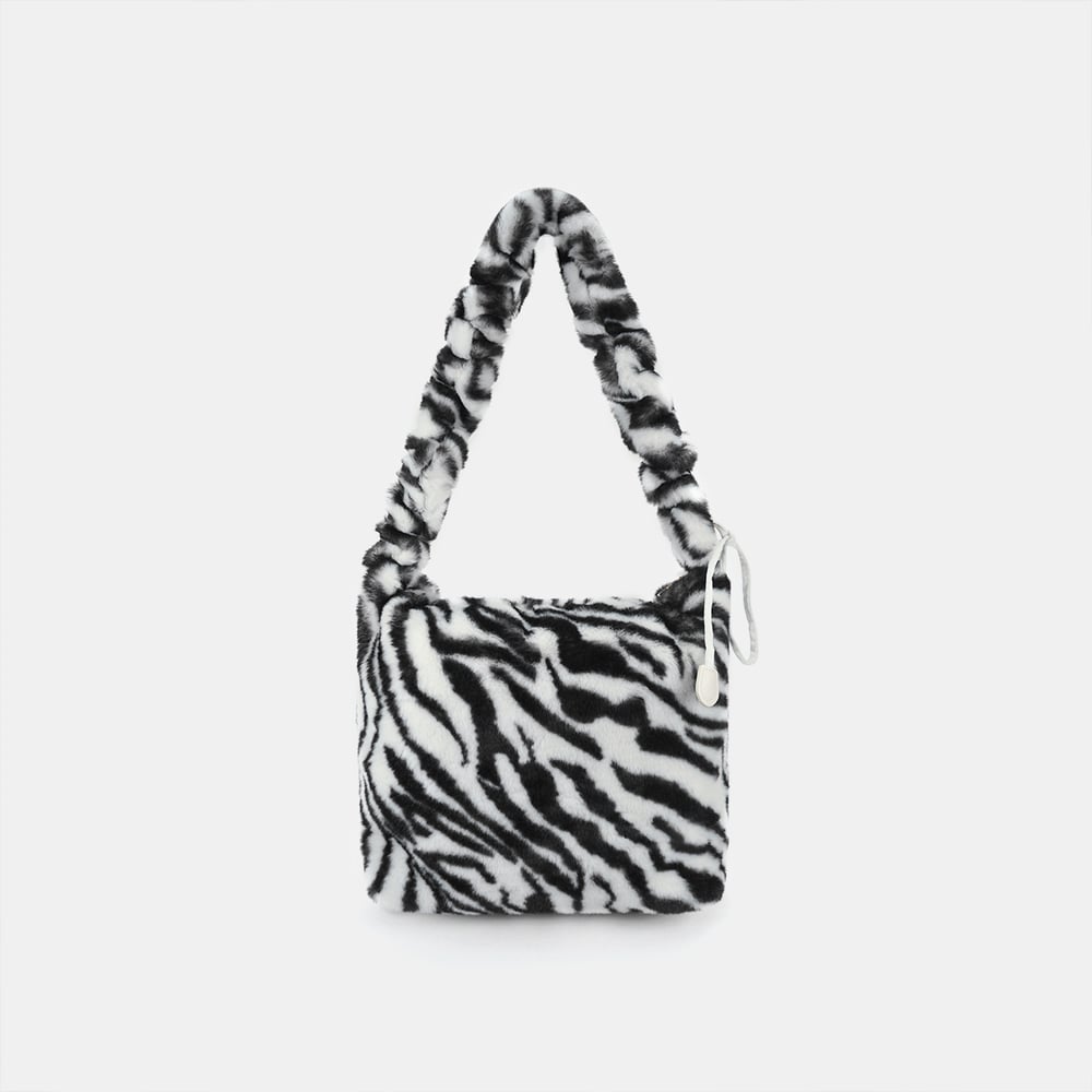 1 Piece Casual Furry Leopard Print  Women's Crossbody Bags h5Picture2