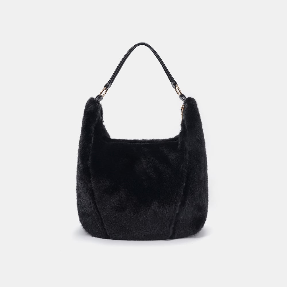 1 Piece Simple Furry  Solid Color Women's Shoulder Bags h5Picture2