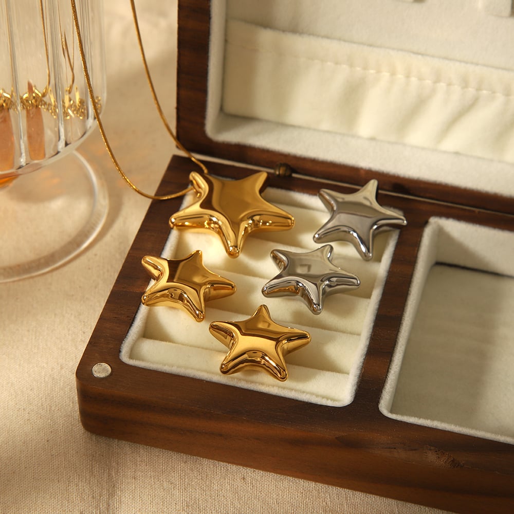 1 piece simple series classic geometric stainless steel  gold plated women pendant necklaces Picture2