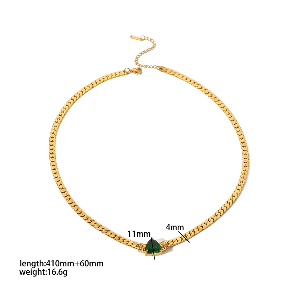 1 piece simple series daily geometric  gold plated zircon chain bracelets Picture8