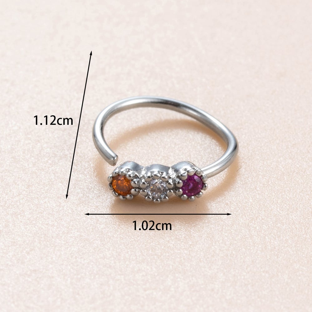 1 Piece Simple Series Simple Heart Copper No Plating Material Zircon Women Stud Earrings Picture5