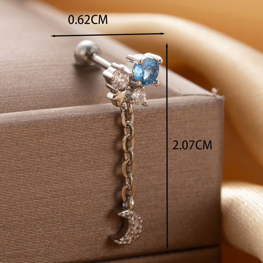 1 Piece Simple Series Simple Heart Titanium Steel No Plating Material Zircon Women Stud Earrings Picture4