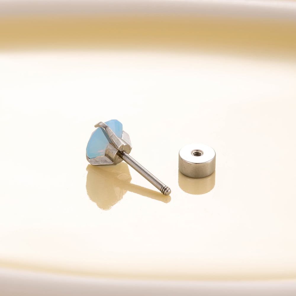 1 Piece Simple Series Simple Geometric Titanium Steel No Plating Material Zircon Women Stud Earrings Picture10