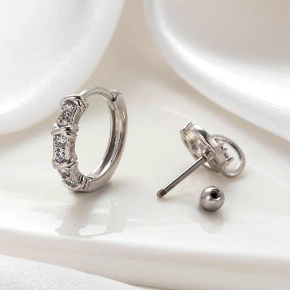 1 Piece Simple Series Classic Heart Copper No Plating Material Zircon Women Stud Earrings Picture7