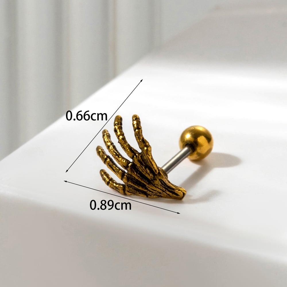 1 Piece Simple Series Classic Flower Titanium Steel No Plating Material Women Stud Earrings Picture6