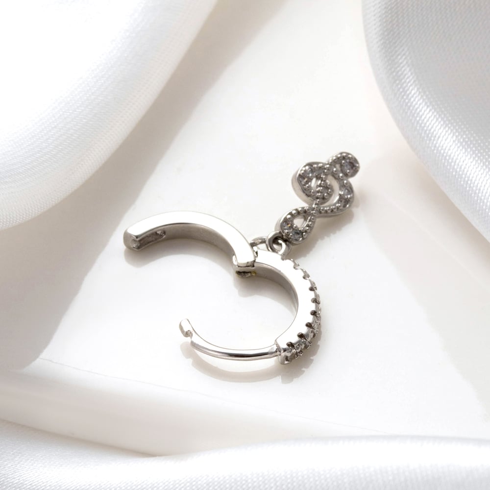 1 Piece Simple Series Classic Skull Copper No Plating Material Zircon Women Hoop Earrings Picture7