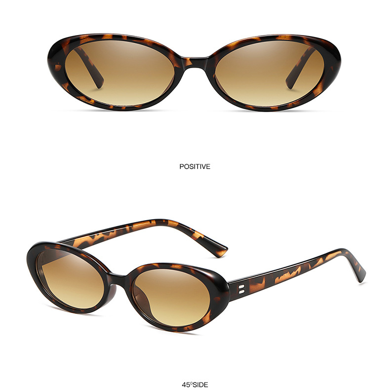 1 Pair Simple Series Daily Solid Color Resin Women Sunglasses h5Picture7