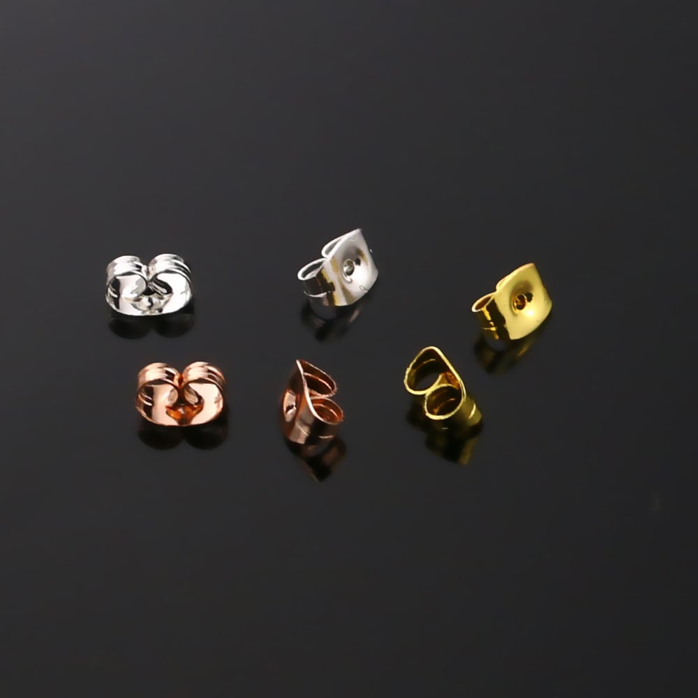 1 Piece Simple Series Daily Geometric Stainless Steel Gold Color Women's Earring Stopper h5Picture5