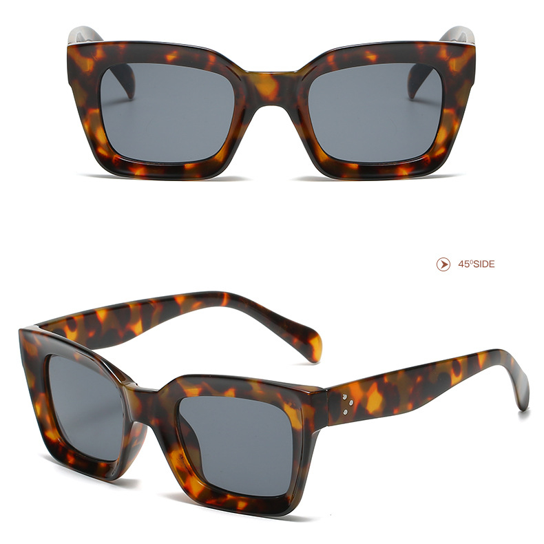 1 pair of simple - style daily color - block women's sunglasses h5Picture5